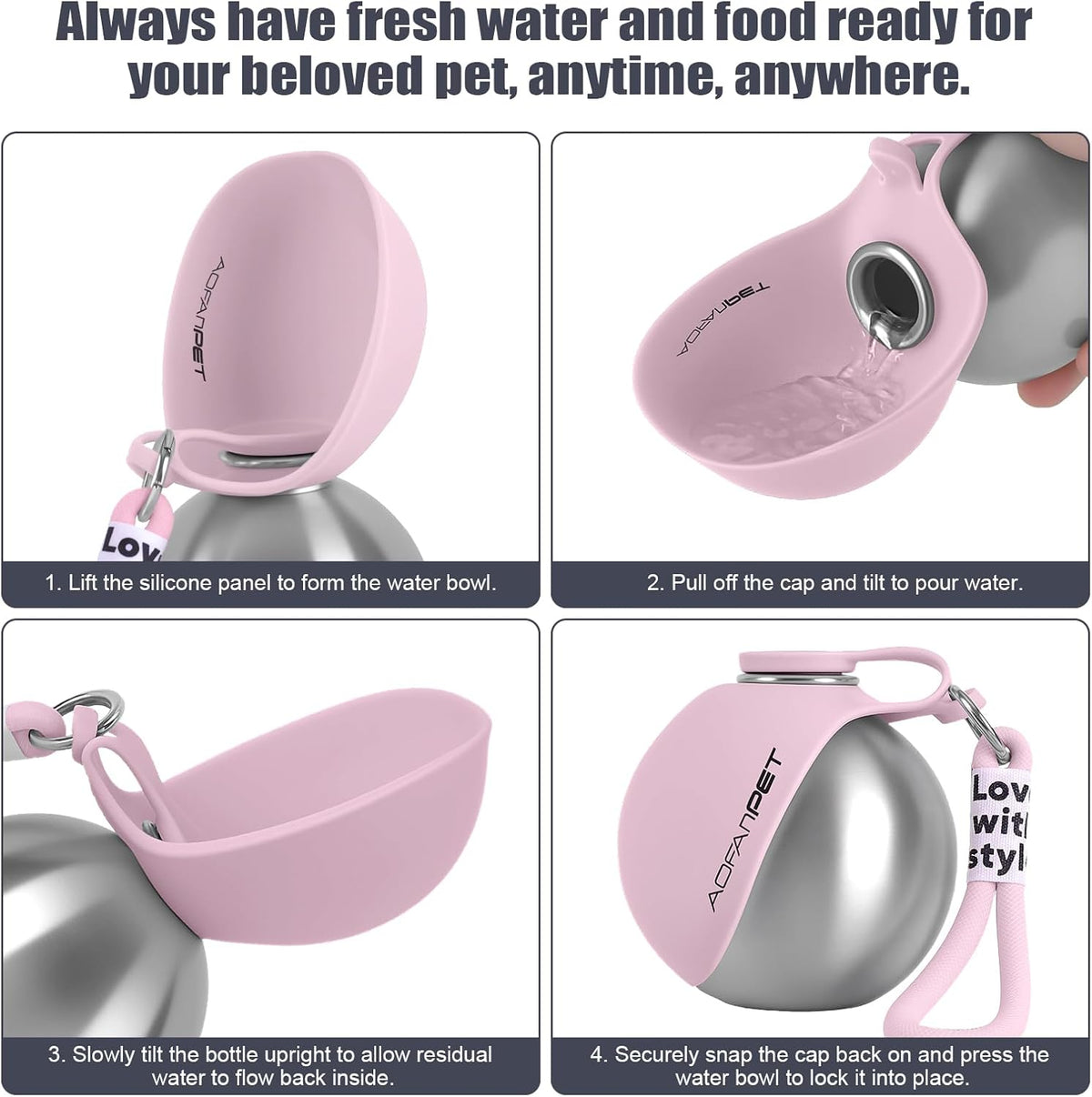 Portable Dog Water Bottle