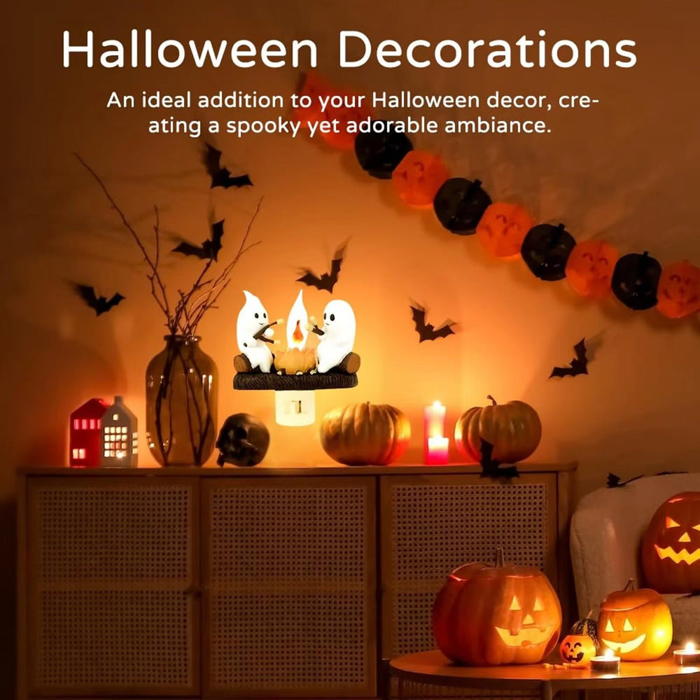 Cute Ghost Flickering Campfire Nightlight