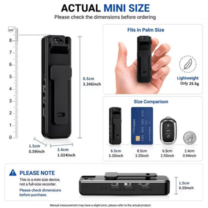 Rotating Lens Body Camera Recorder