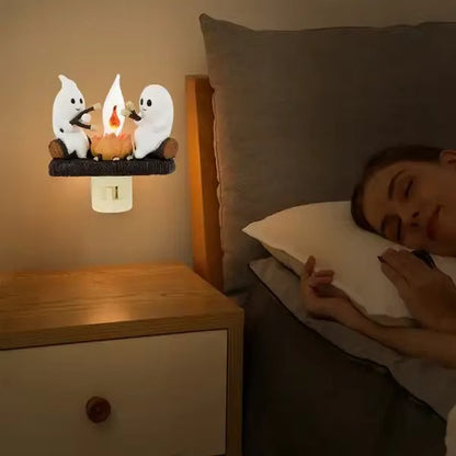 Cute Ghost Flickering Campfire Nightlight